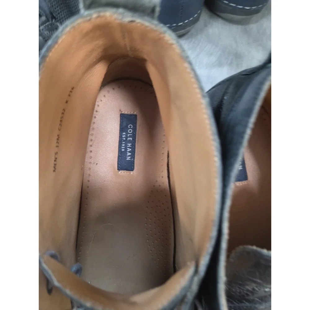 Cole Haan Grand.OS Dark Brown Leather Chukka Desert Boots Men's 12M Lace Up